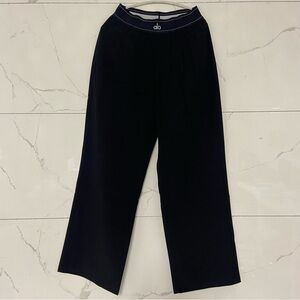 ALO Yoga Women's Elegant Black Wide Leg Pants